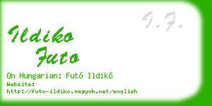 ildiko futo business card