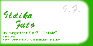 ildiko futo business card